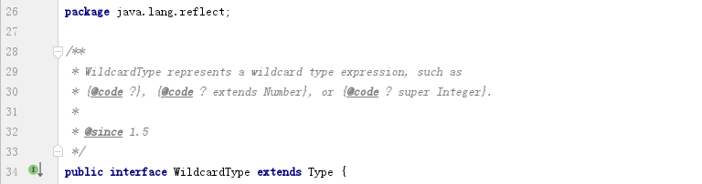 图 6-5 WildcardType接口上的原生注释